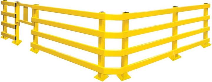 Actual product image Moravia Crash barrier XL upright posts 1000 x 80 x 80 mm