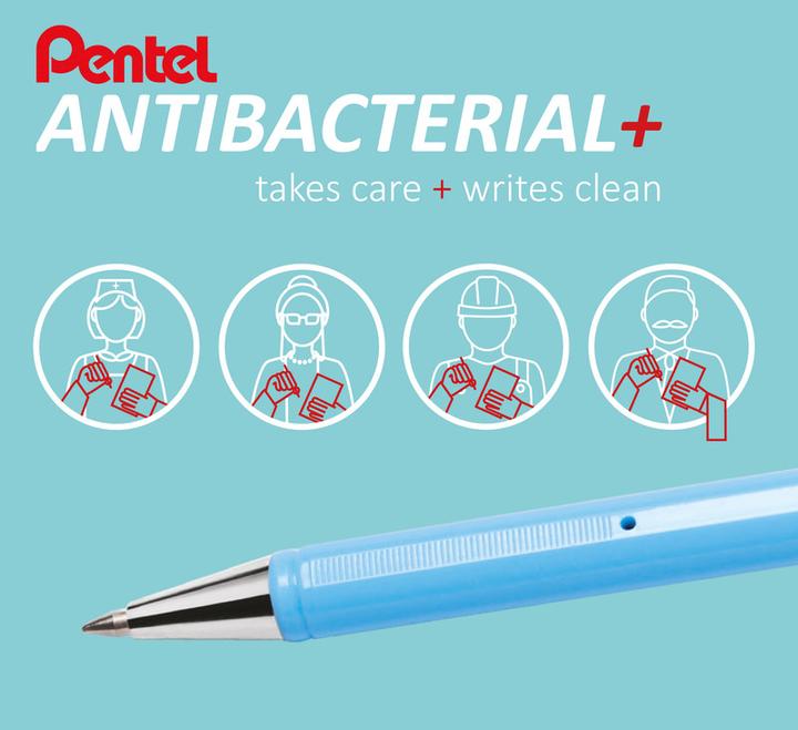Produktbild Pentel Kugelschreiber Antibacterial+ (Schwarz, 1 x)