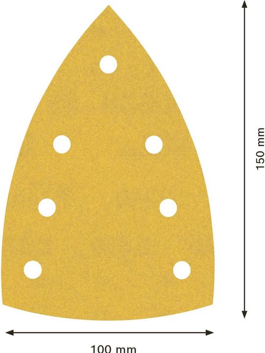 Produktbild Bosch Professional Zubehör EXPERT C470 Schleifpapier mit 7 Löchern für Multischleifer, 100 x 150 mm, G 240, 10-tlg. (240)