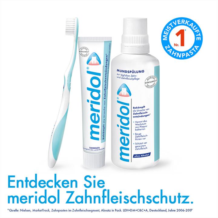 Produktbild Meridol Mundspülung zur täglichen Zahn- und Zahnfleischpflege, 400 ml Lösung (400 ml, Mundspülung)