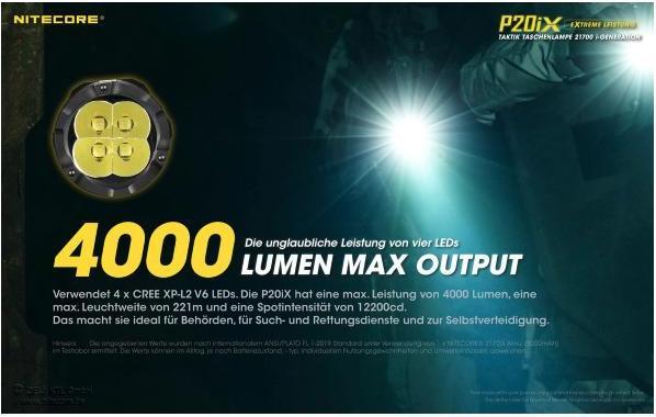 Productafbeelding Nitecore P20iX (14 cm, 4000 lm)