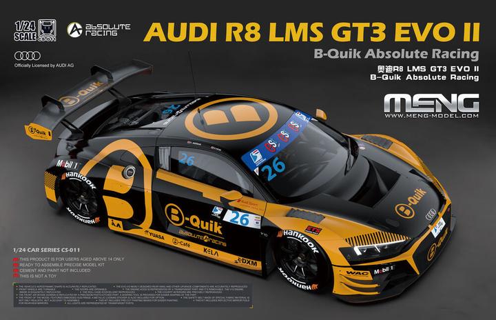 Meng-Model AUDI R8 LMS GT3 EVO II B-Quik Absolute Racing