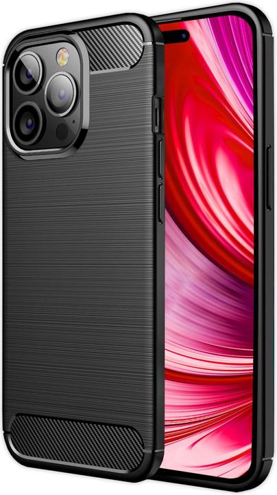 Actual product image Nalia Carbon look silicone cover (Apple iPhone 14 Pro)