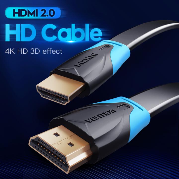 Produktbild Vention Flat HDMI Cable 5m VAA-B02-L500 (Black) (5 m, HDMI)
