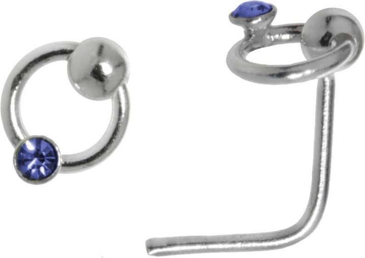 Produktbild Bijouteria Nasenpiercing (Silber 925, Kristall)
