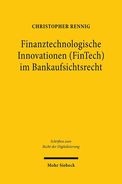Immagine prodotto Finanztechnologische Innovationen im Bankaufsichtsrecht (Tedesco, Christopher Rennig, 2022)