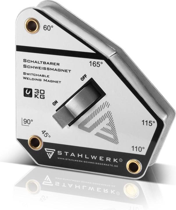 Immagine prodotto Stahlwerk Angolo di saldatura magnetico commutabile 45° - 165° 30 kg / 66 lbs