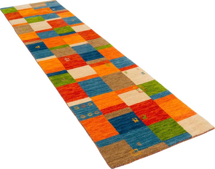 Produktbild Pergamon Natur Wolle Teppich Gabbeh Esta Läufer (70 x 300 cm)