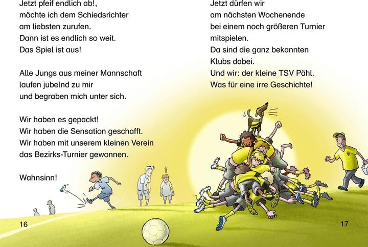 Actual product image Meine Fussballgeschichten Alle 3 Bände in einem Buch (German, Julien Wolff, Thomas Mueller, Michael Vogt, Jan Birck, 2024)