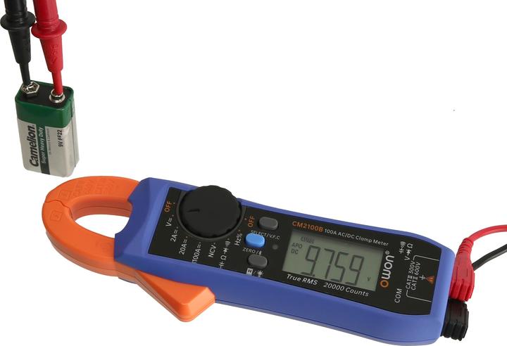 Actual product image Owon Stromzange CM2100B, Bluetooth, 100 A AC/ DC, True RMS