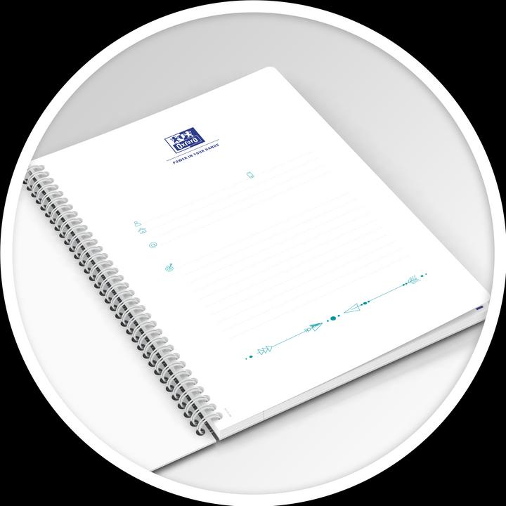 Produktbild Oxford FORME FLORAL - Spiralbuch (B5, Liniert, Harter Einband)