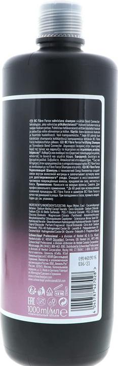 Image du produit Schwarzkopf BC Fibre Force - Shampooing fortifiant (1000 ml, Shampoing liquide)