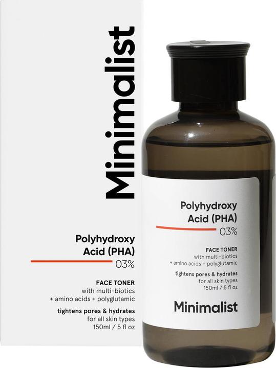 Immagine prodotto Minimalist Tonico per il viso a base di poliidrossiacido (PHA) 03% (Acqua tonica, 150 ml)