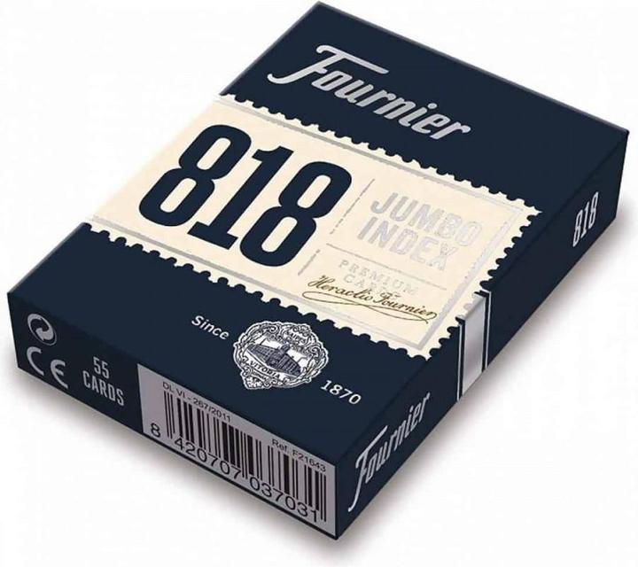 Actual product image Bicycle Cards 818 - red/blue (2 jumbo index)