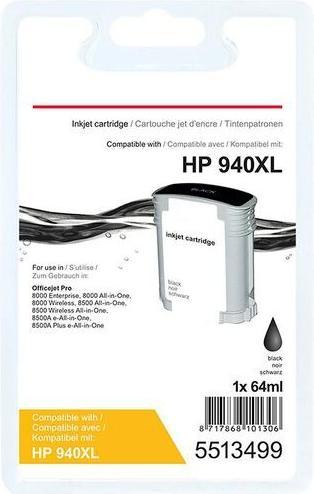 Produktbild Office Depot Tintenpatrone Kompatibel HP 940XL C4906AE Schwarz (BK)