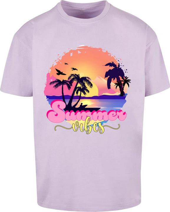 Immagine prodotto Merchcode T-shirt oversize Summer Vibes Sunset Heavy - 117175 (XS)