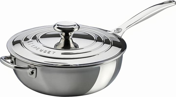 Immagine prodotto Le Creuset 3 strati Plus (24 cm, Padella per friggere, Acciaio inossidabile)