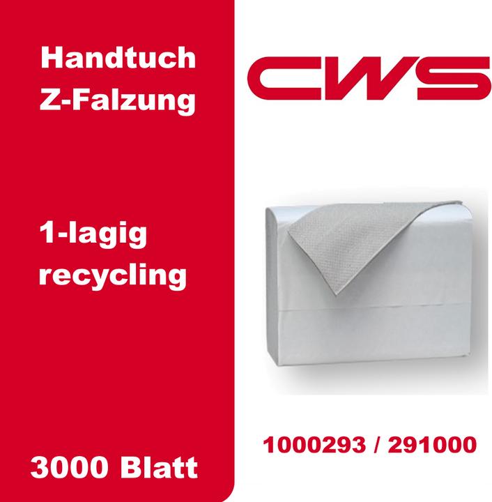 Produktbild CWS Z-Falz Handtuch 1-lagig recycling (291000)