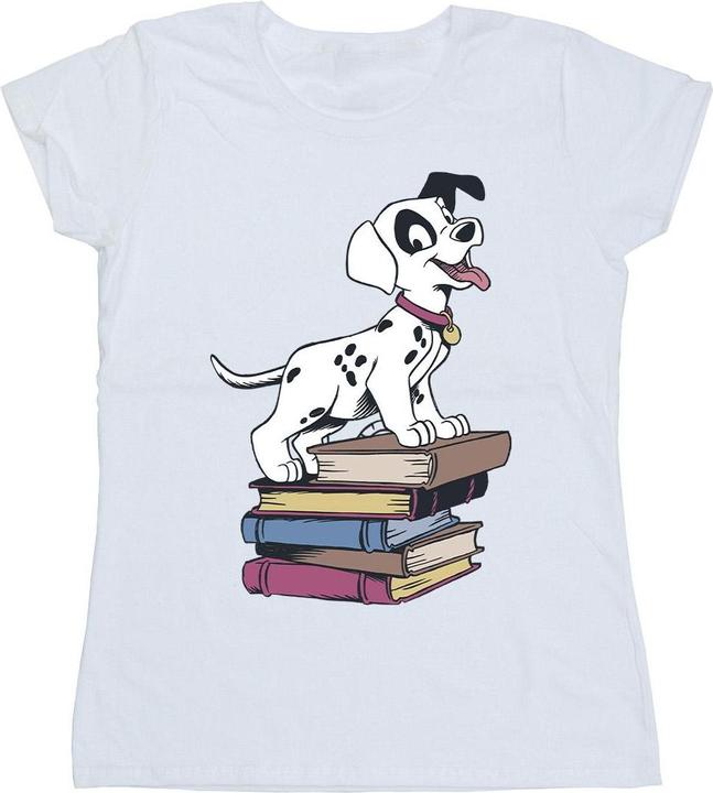 Actual product image Disney Womens/Ladies 101 Dalmatians Books Cotton T-Shirt (M)