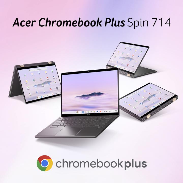 Actual product image Acer Chromebook Spin 714 (14", Intel Core Ultra 5 115U, 16 GB, 512 GB, CH)