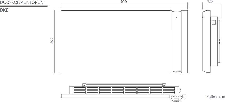 Nährwerte und Zutaten AEG Haustechnik DKE 100, 1000 W Duo Wandkonvektor für ca. 12 m², mit Stecker (1000 W)