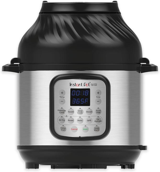 Produktbild Instant Pot Duo Crisp 7,6L multicooker met airfryer 11-in-1 - snelkookpan - pressure cooker - rijstkoker - s
