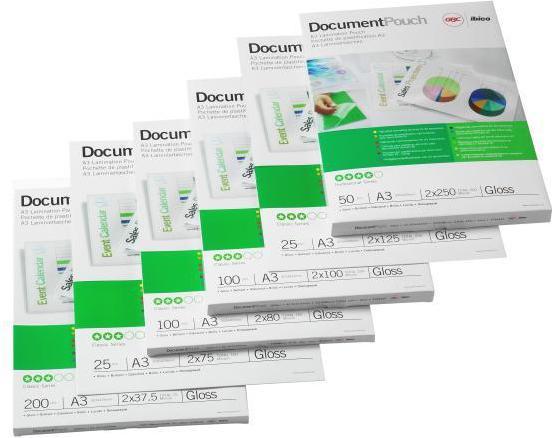 Actual product image GBC DOCUMENT POUCH - hot-laminating film pouches (A3, 25 Piece, 150 µm)