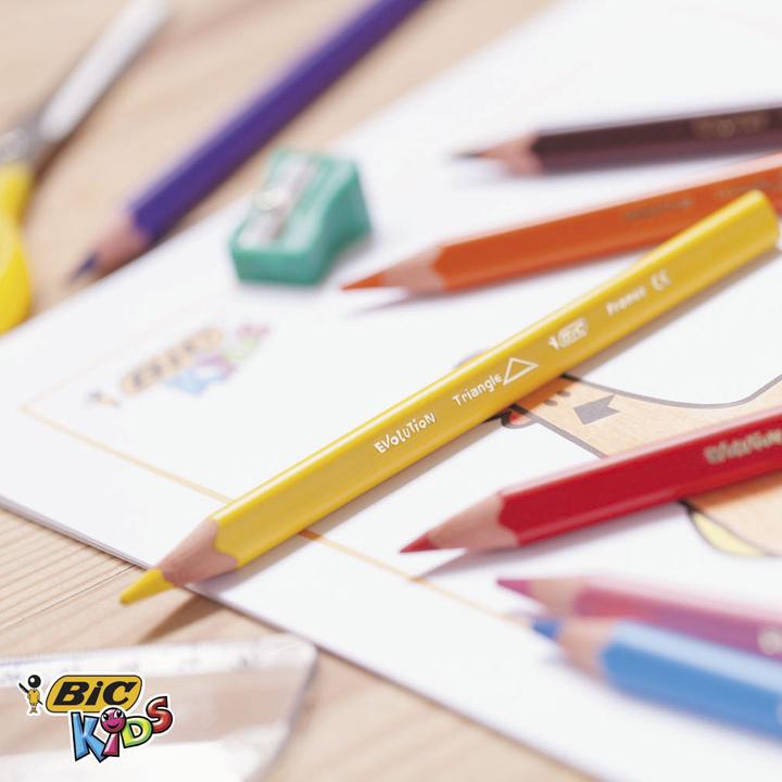 Immagine prodotto Bic Pastelli triangolari KIDS Evolution Triangle, confezione da 144 pezzi (Colori assortiti, 144 x)
