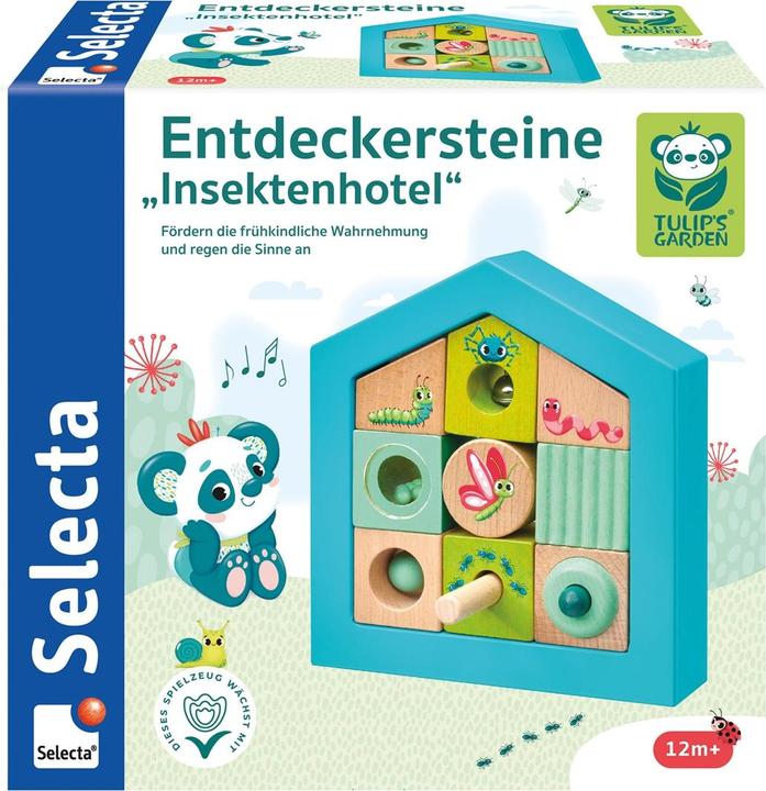 Produktbild Selecta Spielzeug Entdeckersteine Insektenhotel 11 Teile
