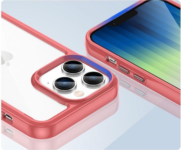Image du produit Hurtel Outer Space Case iPhone 14 Pro Max coque rigide avec un cadre en gel rouge (Apple iPhone 14 Pro Max)