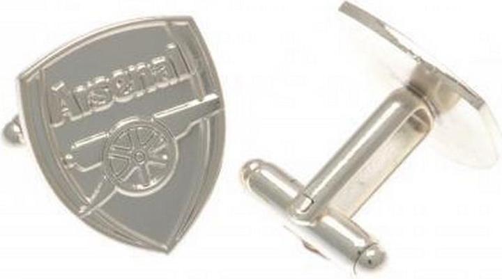 Produktbild Arsenal FC Wappen versilbert Boxed Manschettenknöpfe (100% Silberplatte)