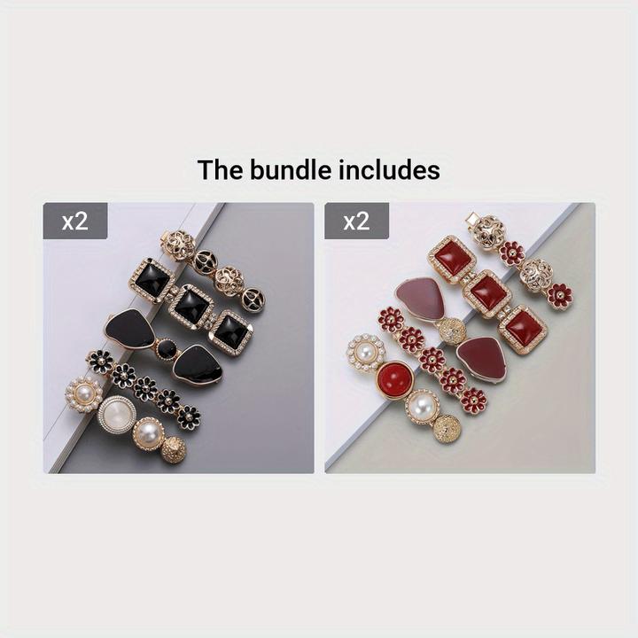 Immagine prodotto Activity Board 5pcs Elegante Haar Seite Clips Faux Perle Dekorative Haar Pony Clips Strass Pony Clips Trendy (5 pz.)