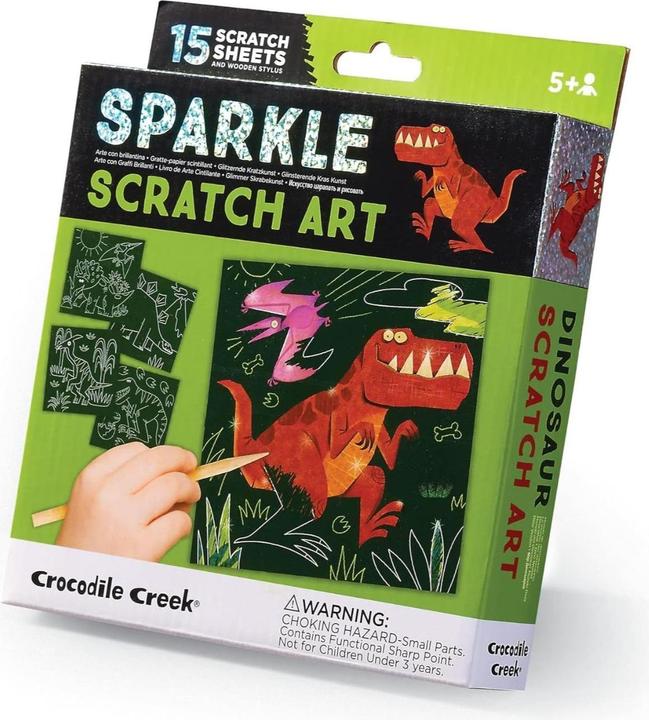 Immagine prodotto Crocodile Creek Sparkle Kraskaarten Dino 15 carte