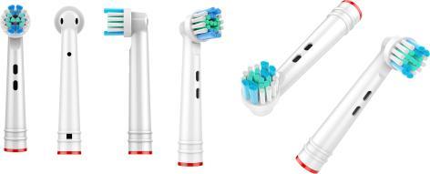 Immagine prodotto Nordic 2270009 testina dello spazzolino 4 pezzi Blu, Bianco (4 x)