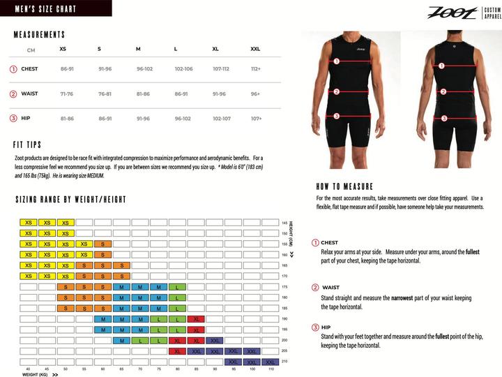 Produktbild Zoot Herren Triathlon Aero Full Zipp Rennanzug mit Ärmeln - (L)