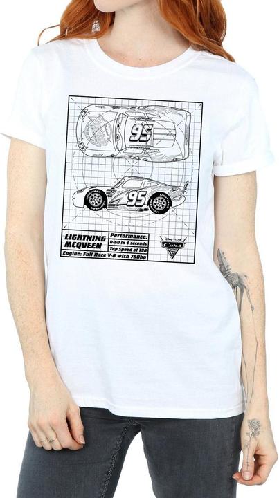 Produktbild Disney Cars Lightning McQueen Blueprint TShirt (XXL)