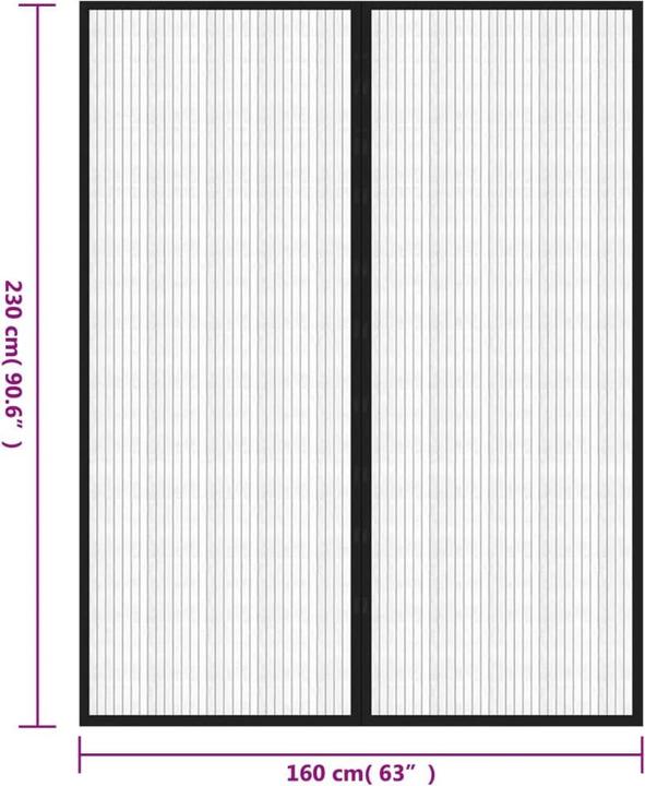Actual product image VidaXL Insect screen curtain (230 x 230 cm)