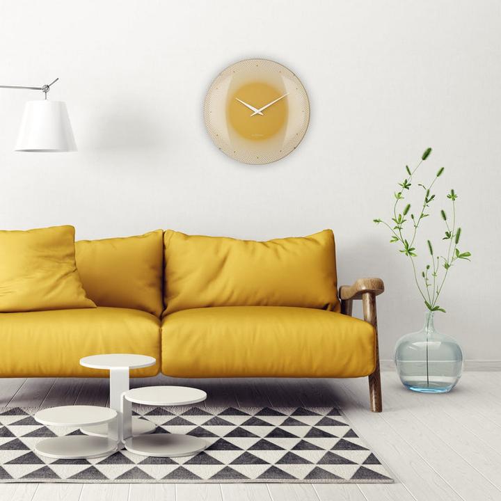 Image du produit Nextime Horloge murale Jaune foncé (50 cm)