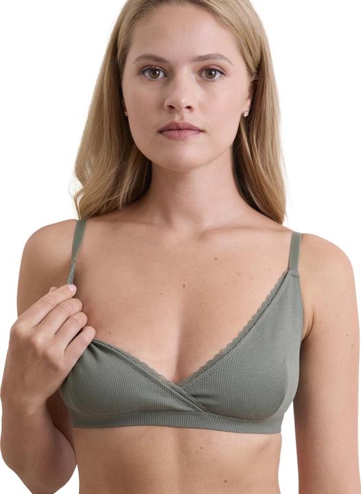Immagine prodotto Vertbaudet Confezione da 2 reggiseni morbidi per la gravidanza e l'allattamento con scollo avvolgente, cotone (85 E)