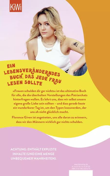 Produktbild Frauen schulden dir gar nichts (Deutsch, Florence Given, 2022)