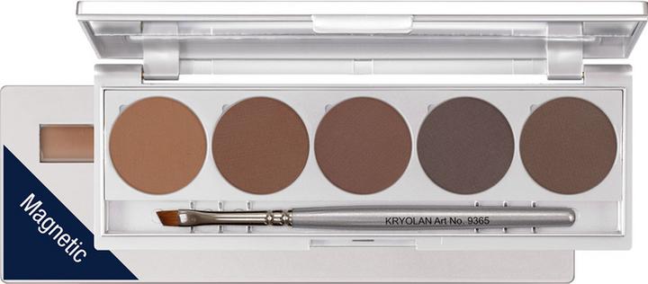 Kryolan Eyebrow Powder Palette 5 Farben Brows 2 7.5 gr