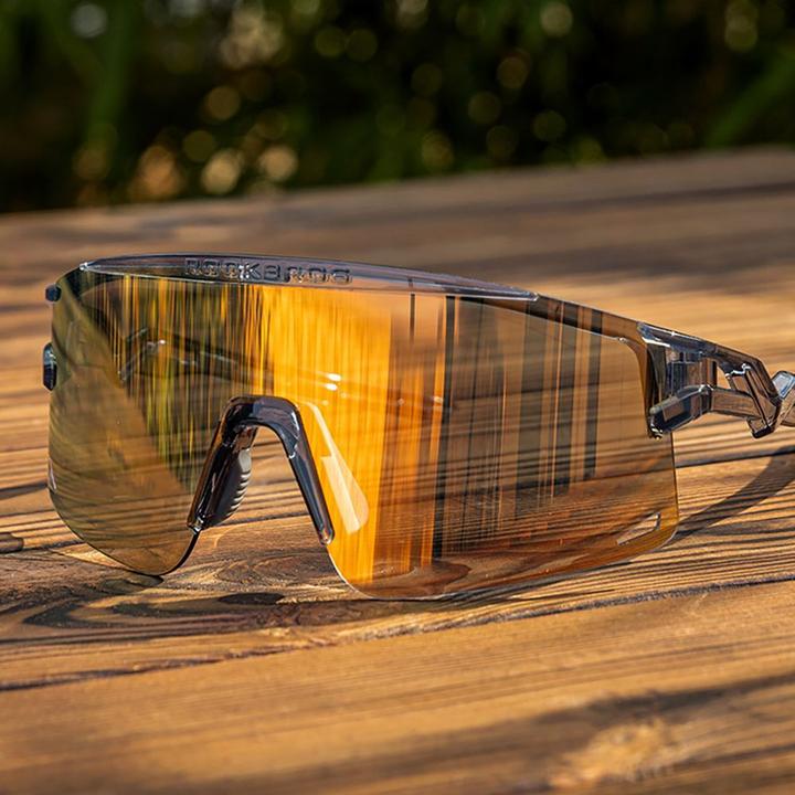 Produktbild Rockbros Cycling Glasses Photochromic, with UV Protection and Corrective Insert - Transparent Black (Transparent Schwarz, Transparent Black)