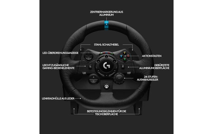 Produktbild Logitech G G923 Trueforce for PC and Xbox (PC, Xbox One X, Xbox Series X, Xbox One S, Xbox Series S)