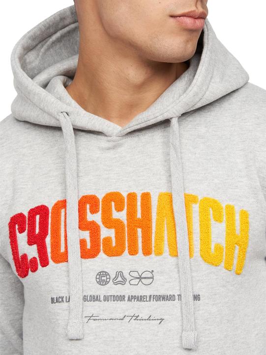 Actual product image Crosshatch Mens Flocked Hoodie (XXL)