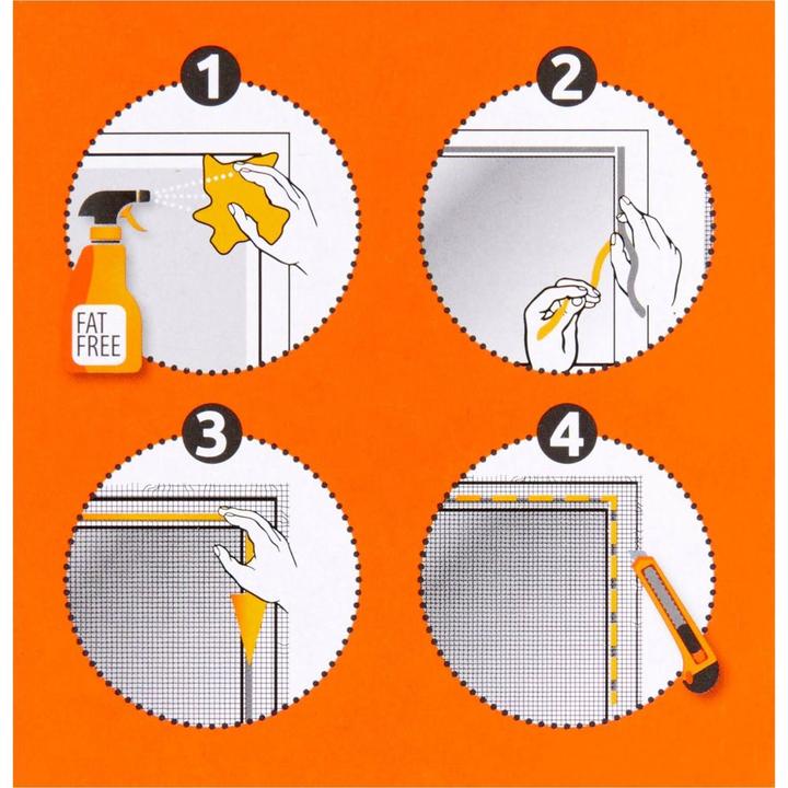 Produktbild Windhager Standard Fliegengitter (100 x 100 cm)