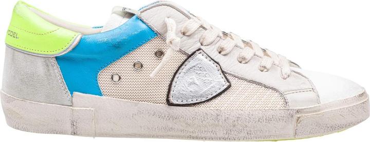 Produktbild Philippe Model sneakers prsx in fabric and leather color white and fluorescent yellow (43)