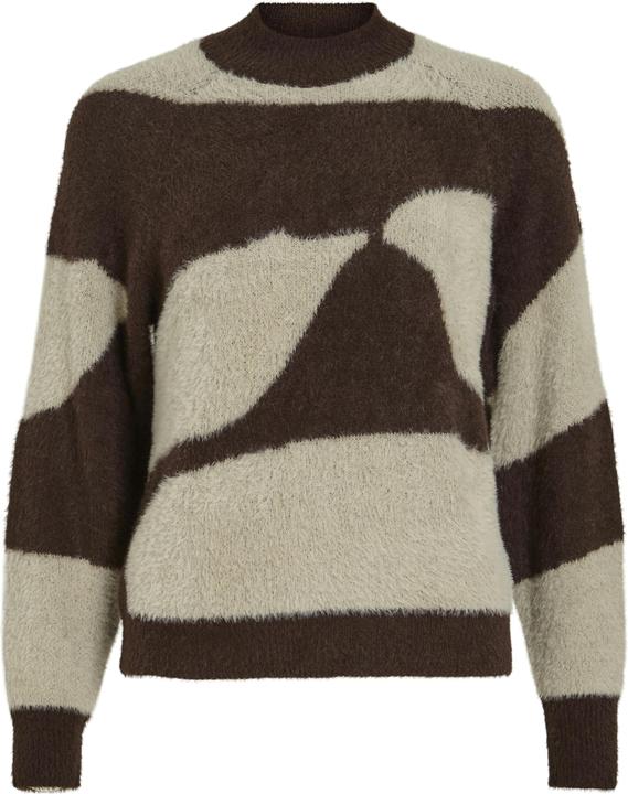 Vila Gemusterter Strickpullover