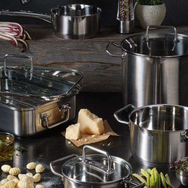 Image du produit Rösle Casserole EXPERTISO gris acier (24 cm, Casserole, Acier inoxydable)
