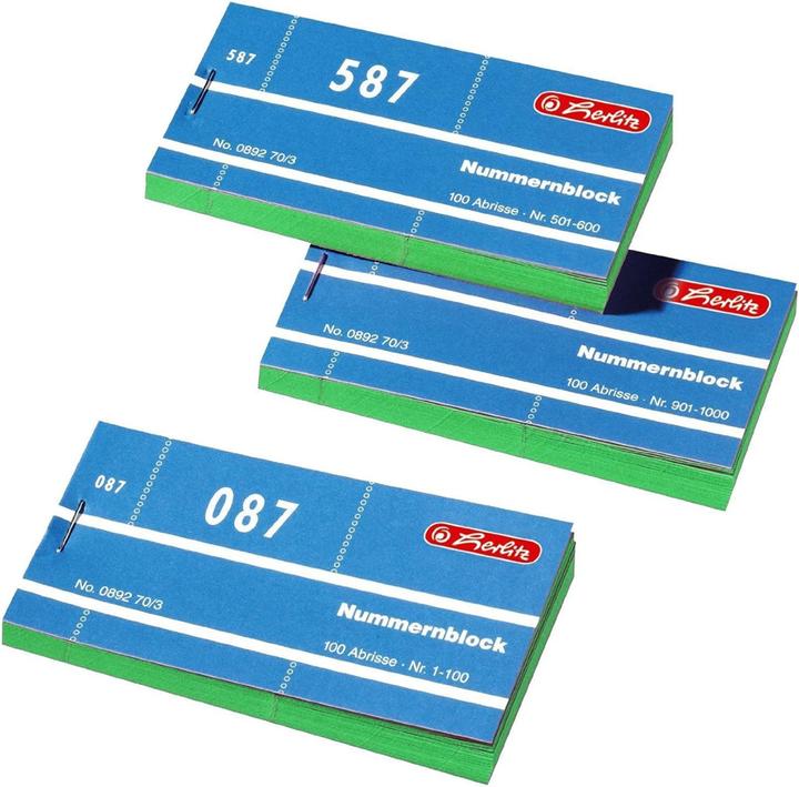 Image du produit Herlitz Bloc numérique 1-1000 (1000 x)