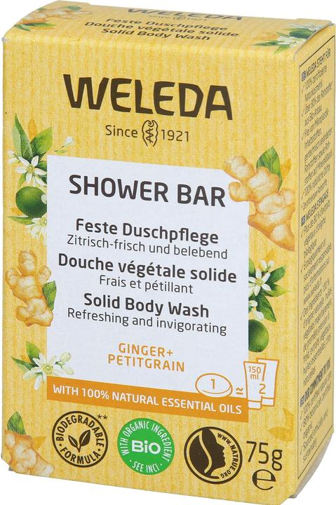 Actual product image Weleda Shower Bar Ginger + Petitgrain